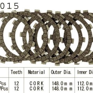 Kit Disques d'Embrayage Garnis Wr 400 F / 1998-2002