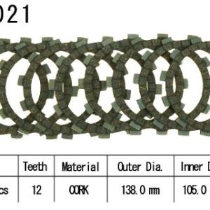 Kit Disques d'Embrayage Garnis Cross Yz/Wr 250 F / 2001-2019