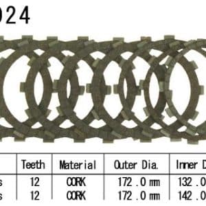 Kit Disques d'Embrayage Garnis Xv 1700 Star Warrior 2003-2005