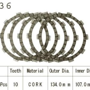 Kit Disques d'Embrayage Garnis Dt 125 Mx / 1975-1981