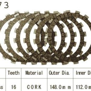 Kit Disques d'Embrayage Garnis Yz 250 J/K/L / 1982-1984