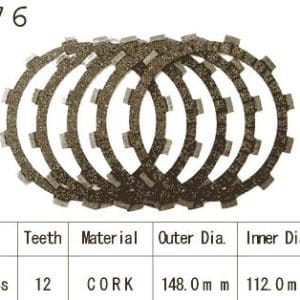 Kit Disques d'Embrayage Garnis Sr 250 Se / 1980-1983
