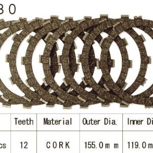 Kit Disques d'Embrayage Garnis Cross Yz/Wr 250 / 1981-2023