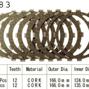 Kit Disques d'Embrayage Garnis Fj 1200 / 1984-2017
