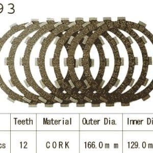Kit Disques d'Embrayage Garnis Rd 500 Lc / 1984-1986