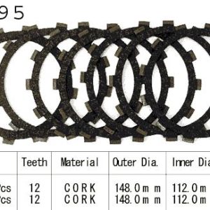 Kit Disques d'Embrayage Garnis Yfm 350 Warrior / 1987-2013