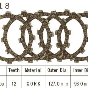 Kit Disques d'Embrayage Garnis Dr 125 S/Se / 1973-2022