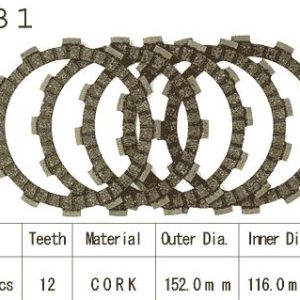 Kit Disques d'Embrayage Garnis Rm 250 / 1983-1985