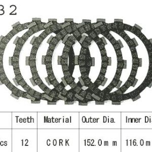 Kit Disques d'Embrayage Garnis Dr 400 S / 1979-1983