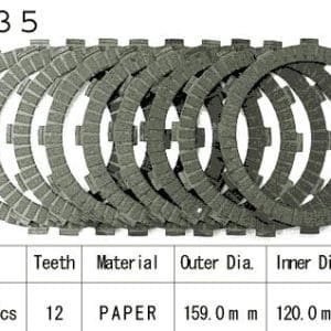 Kit Disques d'Embrayage Garnis Gsx 1100 E / 1980-2008
