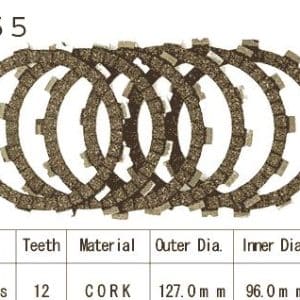 Kit Disques d'Embrayage Garnis Rm 125 / 1984-1996