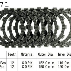 Kit Disques d'Embrayage Garnis Vs 1400 Gl / 1987-2004