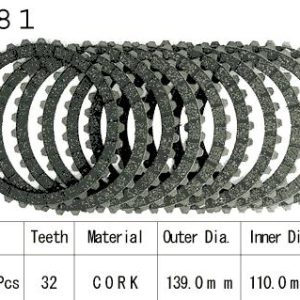 Kit Disques d'Embrayage Garnis Gsx 1100 G / 1989-1996