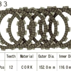 Kit Disques d'Embrayage Garnis Dr 350 S/Se / 1990-2000