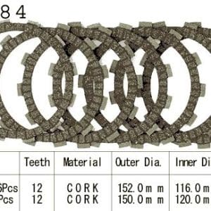 Kit Disques d'Embrayage Garnis Dr 650 R/Rs / 1990-1999