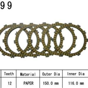 Kit Disques d'Embrayage Garnis Lt-F 500 F 2003-2007