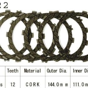 Kit Disques d'Embrayage Garnis Klr250 D / 1985-2002