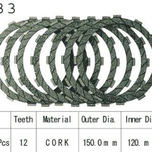 Kit Disques d'Embrayage Garnis Kx250 B1/C1 / 1982-1984