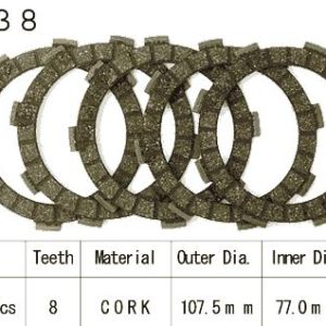Kit Disques d'Embrayage Garnis Cross Kx80 C/E / 1983-2023