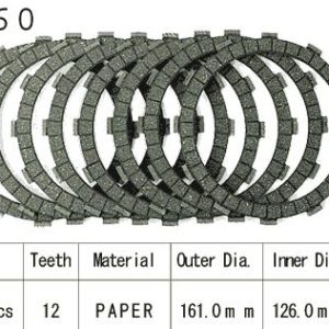 Kit Disques d'Embrayage Garnis Zx750 Turbo / 1984-1987