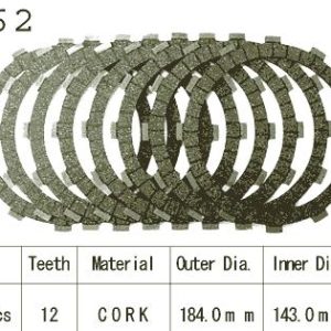 Kit Disques d'Embrayage Garnis Vn1500 Vulcan 1984-2007