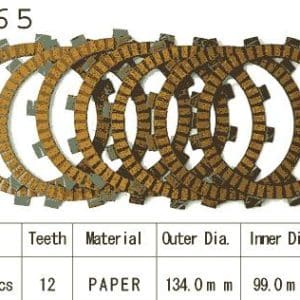 Kit Disques d'Embrayage Garnis Kx125 E1/E2 / 1985-2016