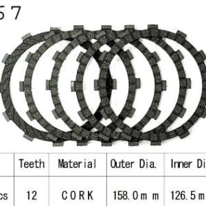 Kit Disques d'Embrayage Garnis El250 Eliminator 1987-2003