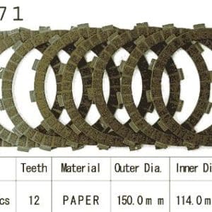 Kit Disques d'Embrayage Garnis Kx250 H1/H2 / 1988-2004