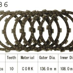 Kit Disques d'Embrayage Garnis Kdx200 H1/H2 / 1994-2005