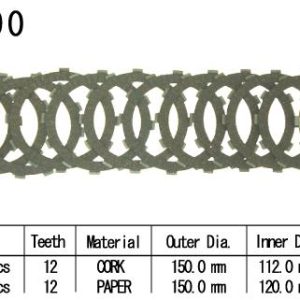 Kit Disques d'Embrayage Garnis Zx-12r 2000