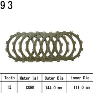 Kit Disques d'Embrayage Garnis Rm-Z Kx-F 250 2003-2023