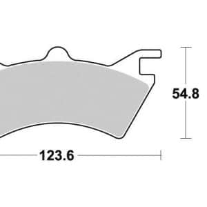Plaquette de frein Vesrah Métal Fritté 2000-2005