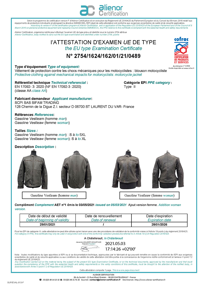 Blouson Cuir Homme VINTAGE - Noir - Taille 2XL – Image 3