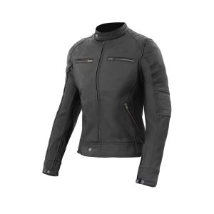 Blouson cuir VINTAGE LADY - noir - Taille XL