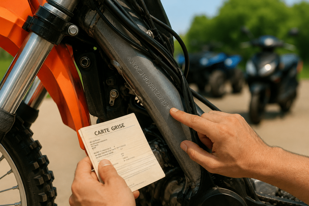 Identifier une moto, un scooter, un quad ou un moteur hors-bord grâce au numéro de série et au numéro de châssis