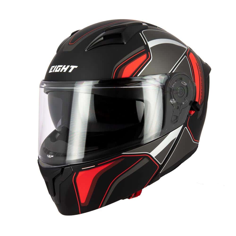 Casque Modulable DUAL FACE S551 Noir Rouge M – Image 2