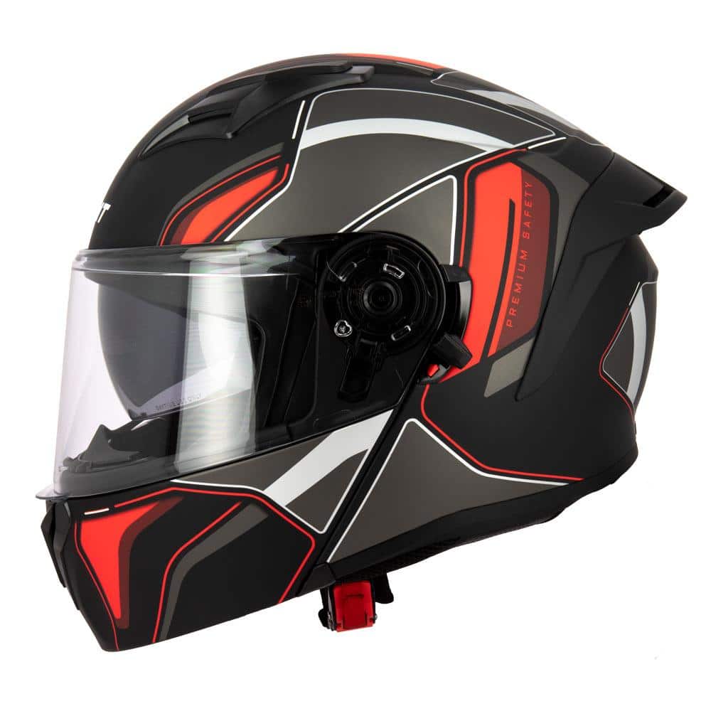 Casque Modulable DUAL FACE S551 Noir Rouge M – Image 3