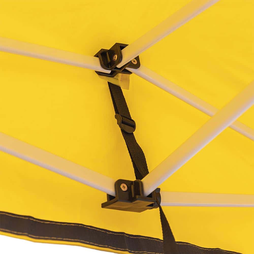 Barnum publicitaire 6M x 3M Noir - Structure acier - toile polyester 600D renforcé - 4 Mur – Image 4