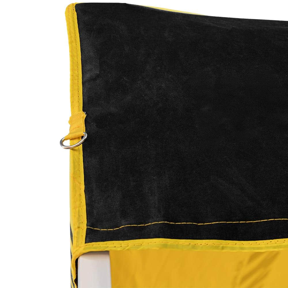 Barnum publicitaire 6M x 3M Noir - Structure acier - toile polyester 600D renforcé - 4 Mur – Image 5