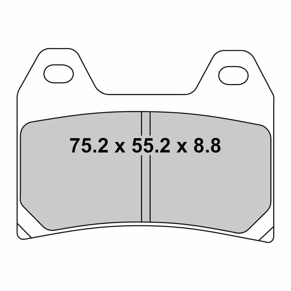 Plaquette Ferodo Semi-Métal platinium + 1997-2026