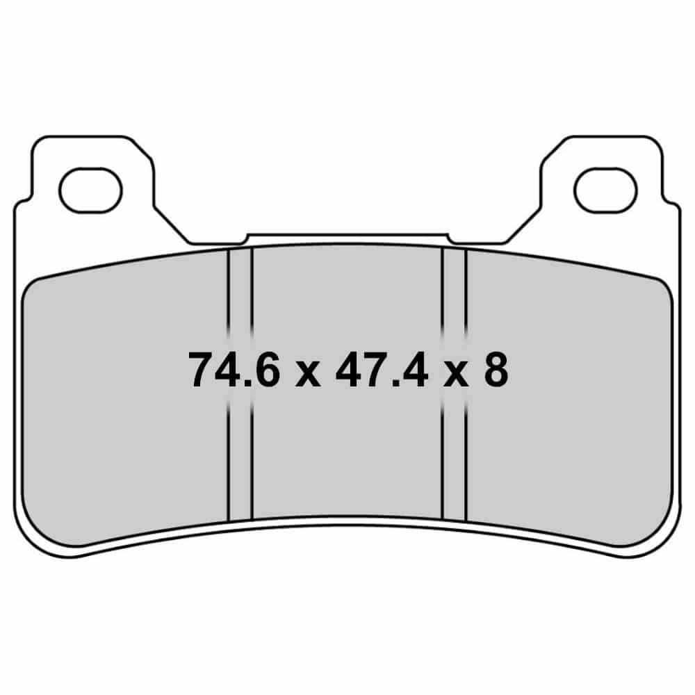 Plaquette de frein Métal Fritté Sinter Grip Road - R90 2004-2017