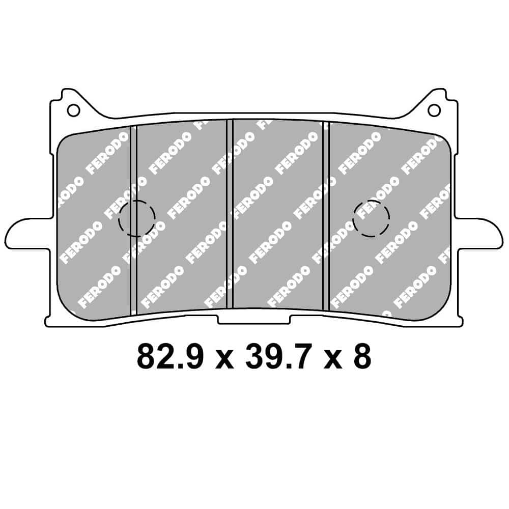 Plaquette de frein Semi-Métal Eco-Friction Route - R90