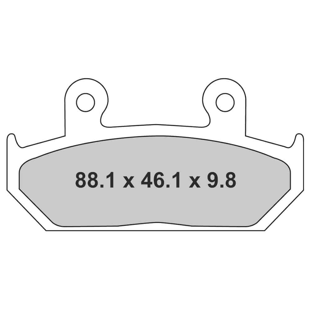 Plaquette de frein Métal Fritté Sinter Grip Road - R90 1988-2003