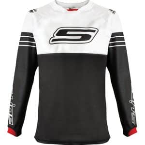 Maillot Cross 100% Mesh - Noir/Blanc - Taille M