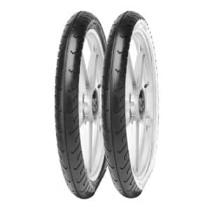 Pneu 2.50 - 16 42J TL/TT Reinf MC2 Flancs Blancs - Avant / Arrière