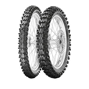 Pneu 80/100 - 14 40M TT NHS SCORPION MX32 MID SOFT - Avant