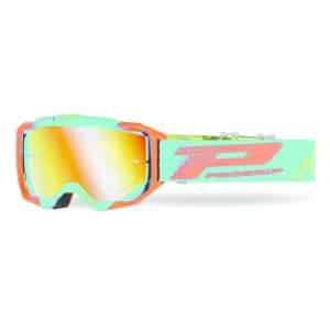 Masque Cross Progrip Vista 3303 Vert Orange écran Irridium