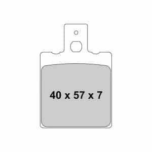 Plaquette de frein Semi-Métal Eco-Friction Route - R90