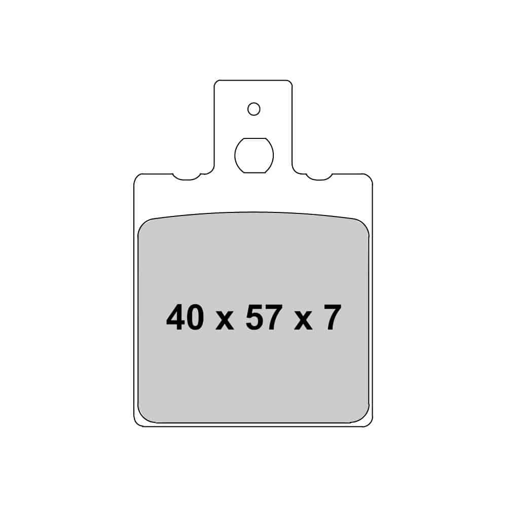 Plaquette de frein Semi-Métal Eco-Friction Route - R90