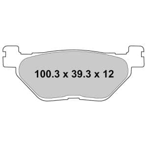 Plaquette Ferodo Semi-Métal Platinium +